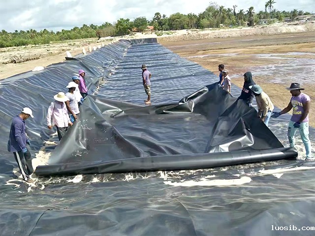 热熔焊接可提升养殖防渗土工膜焊缝质量。