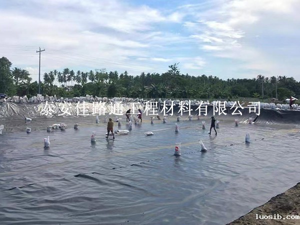 鱼塘防渗膜拥有鲜明的环保性能